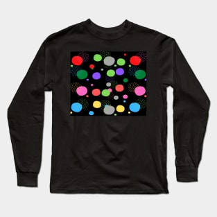 geometric figures, circles of vibrant colors Long Sleeve T-Shirt